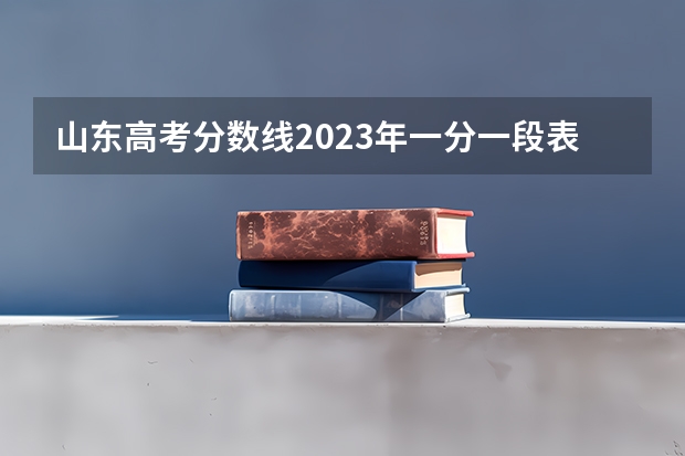 山东高考分数线2023年一分一段表 山东高考分数线一分一段表