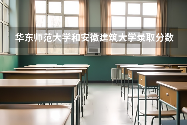 华东师范大学和安徽建筑大学录取分数参考