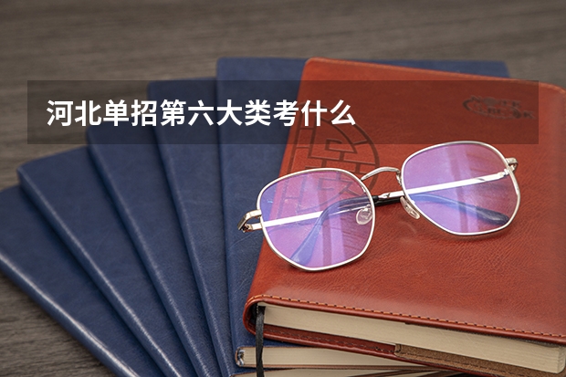 河北单招第六大类考什么