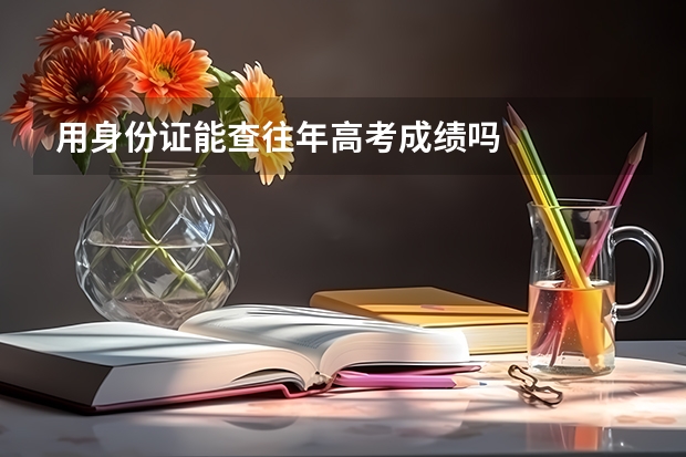 用身份证能查往年高考成绩吗
