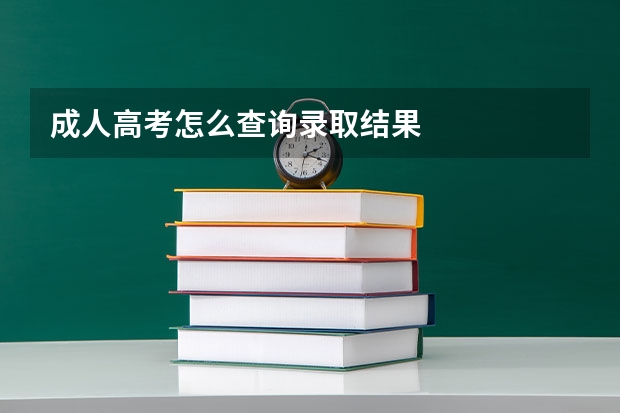 成人高考怎么查询录取结果