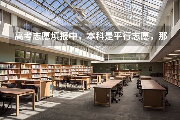 高考志愿填报中，本科是平行志愿，那么本科的专业也是平行志愿吗？