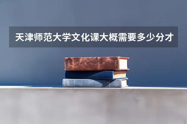 天津师范大学文化课大概需要多少分才能上?