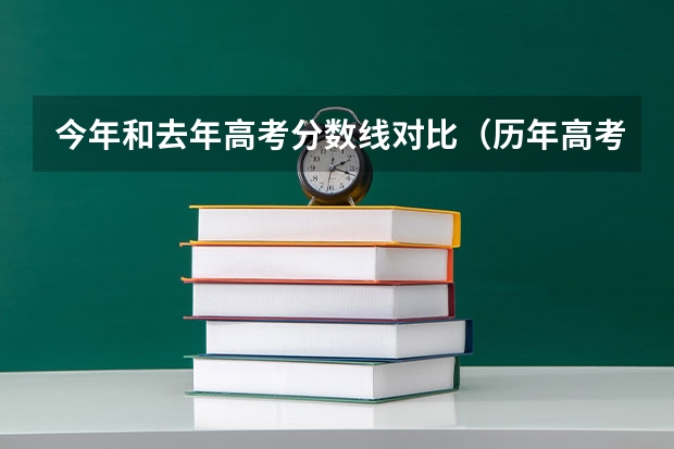 今年和去年高考分数线对比（历年高考分数线）