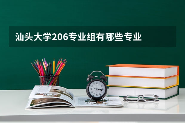 汕头大学206专业组有哪些专业