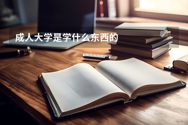 成人大学是学什么东西的