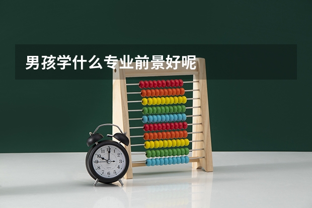 男孩学什么专业前景好呢