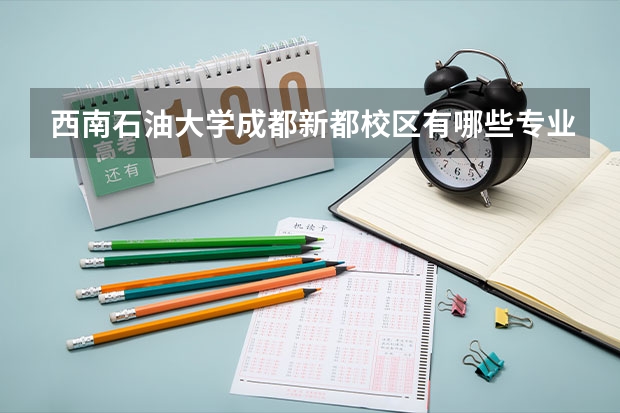 西南石油大学成都新都校区有哪些专业