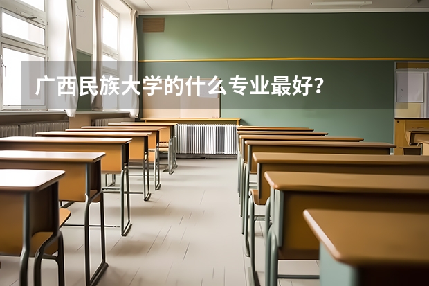 广西民族大学的什么专业最好?