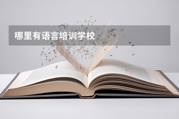 哪里有语言培训学校