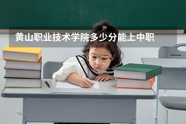 黄山职业技术学院多少分能上中职