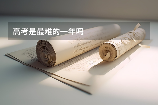 高考是最难的一年吗