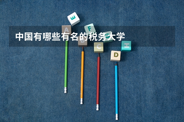 中国有哪些有名的税务大学
