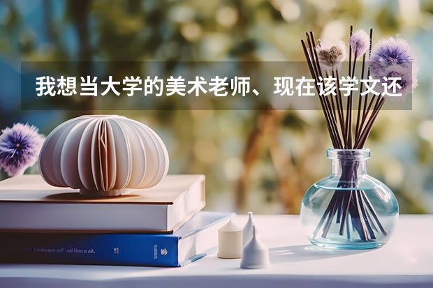 我想当大学的美术老师、现在该学文还是学理？考什么专业好？我喜欢油画要求什么好？