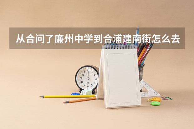 从合问了廉州中学到合浦建南街怎么去