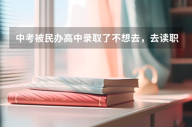 中考被民办高中录取了不想去，去读职业学校可以吗？