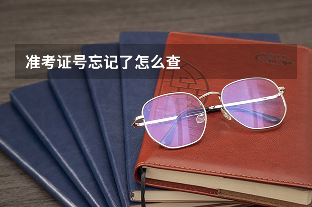 准考证号忘记了怎么查