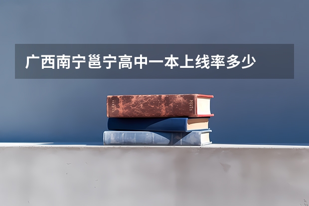 广西南宁邕宁高中一本上线率多少