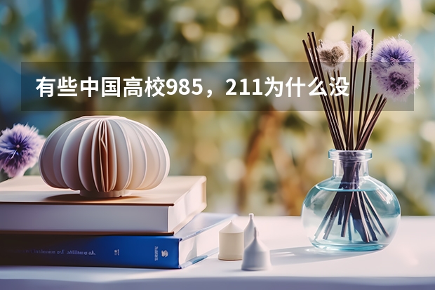 有些中国高校985，211为什么没有进入双一流大学？
