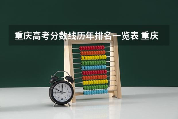 重庆高考分数线历年排名一览表 重庆市高考分数线