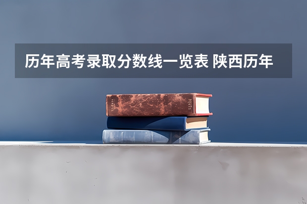 历年高考录取分数线一览表 陕西历年高考分数线一览表