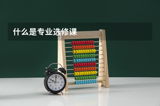 什么是专业选修课