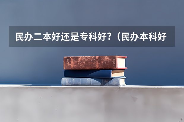 民办二本好还是专科好?（民办本科好还是专科好？）