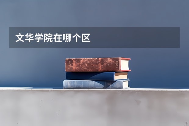 文华学院在哪个区