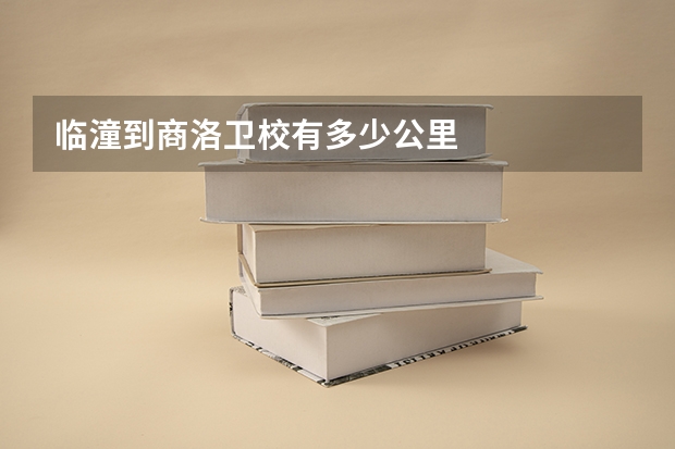 临潼到商洛卫校有多少公里