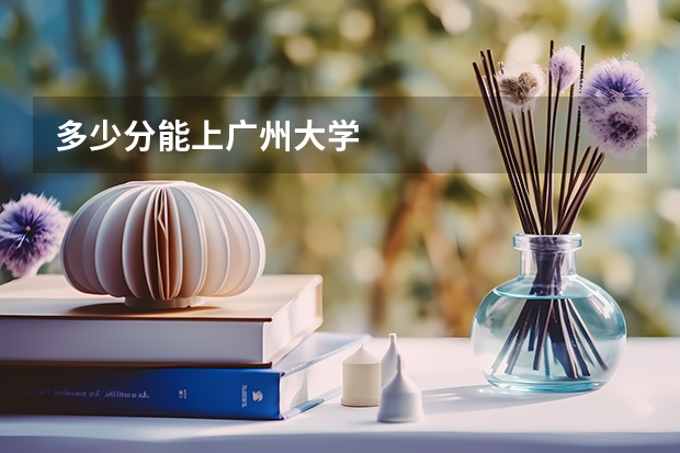 多少分能上广州大学