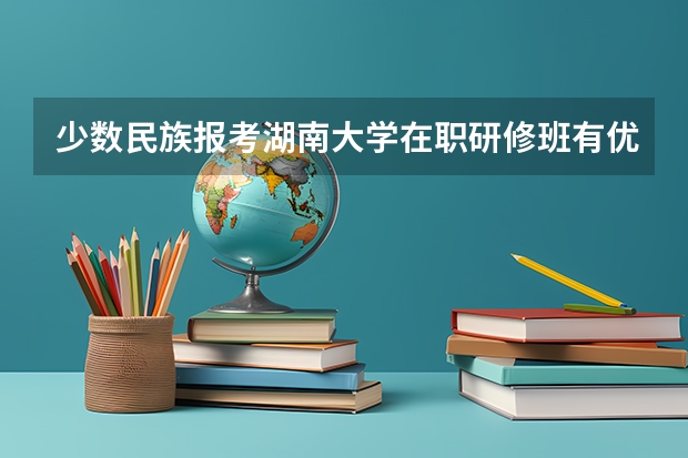 少数民族报考湖南大学在职研修班有优惠政策吗?