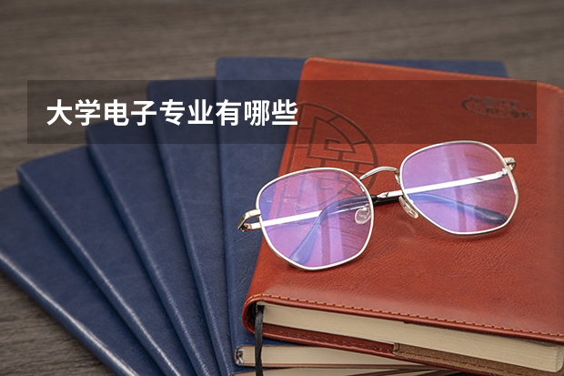 大学电子专业有哪些