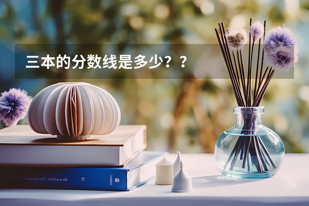 三本的分数线是多少？？