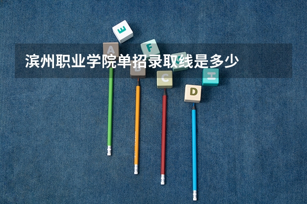 滨州职业学院单招录取线是多少