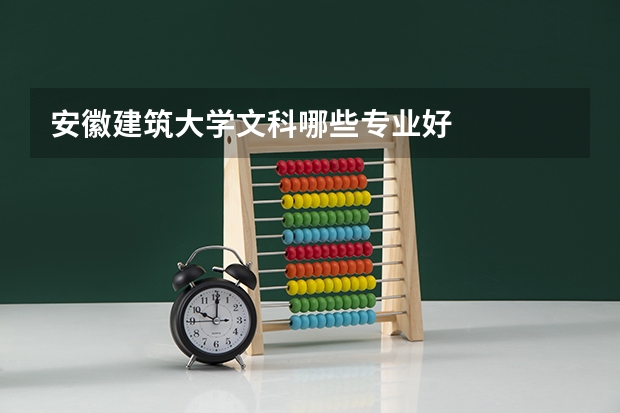安徽建筑大学文科哪些专业好