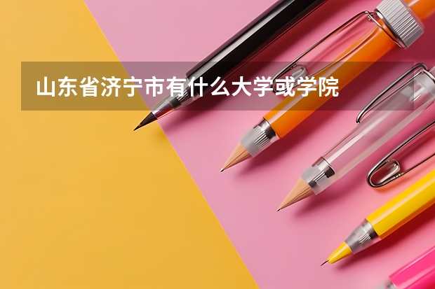 山东省济宁市有什么大学或学院