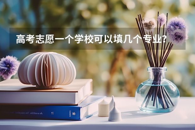 高考志愿一个学校可以填几个专业？ 高考志愿能填几个学校和专业