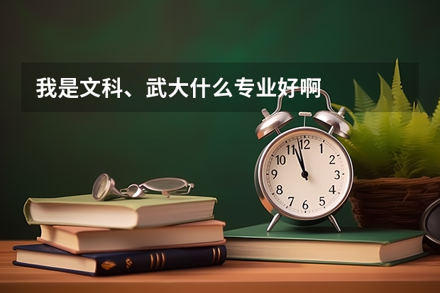 我是文科、武大什么专业好啊