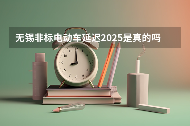 无锡非标电动车延迟2025是真的吗