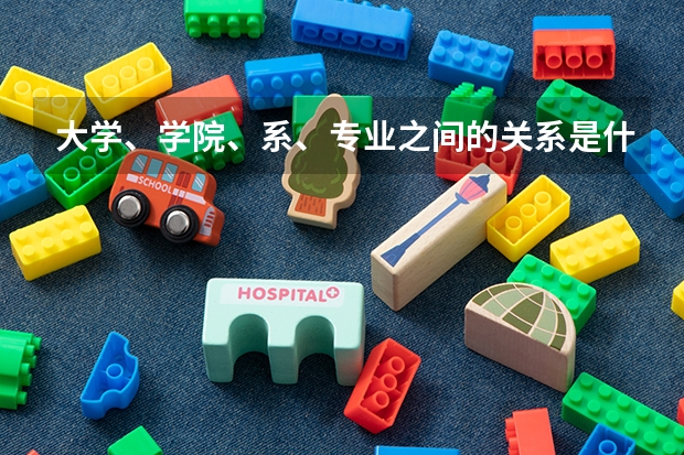 大学、学院、系、专业之间的关系是什么