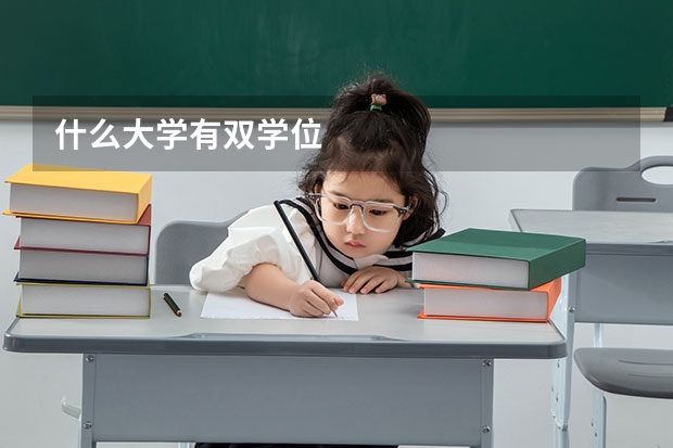 什么大学有双学位