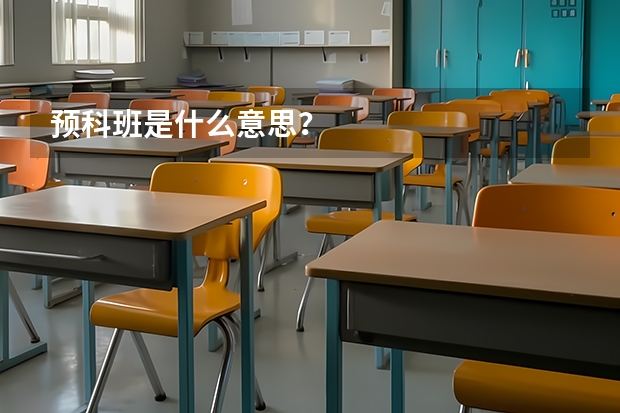 预科班是什么意思?