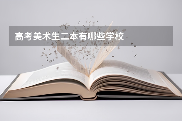 高考美术生二本有哪些学校