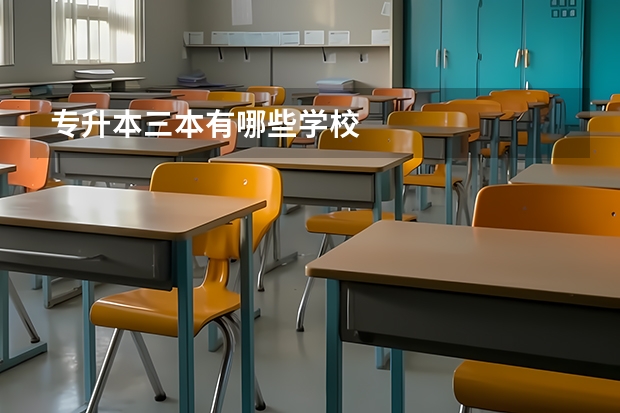 专升本三本有哪些学校