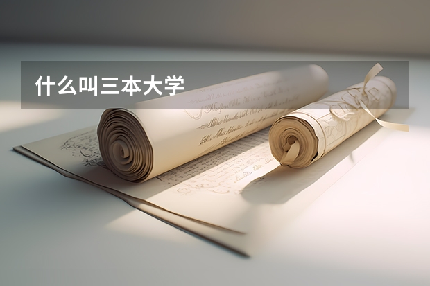 什么叫三本大学