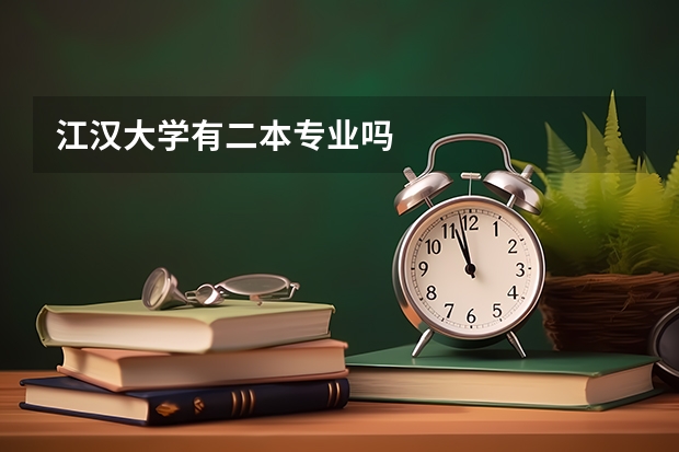 江汉大学有二本专业吗
