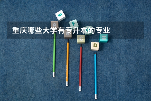 重庆哪些大学有专升本的专业