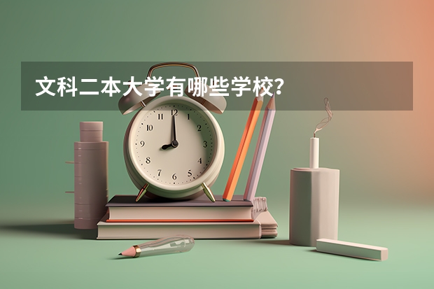 文科二本大学有哪些学校？