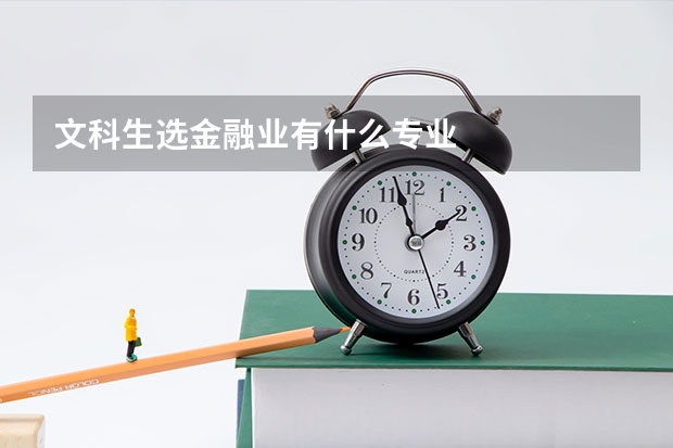 文科生选金融业有什么专业