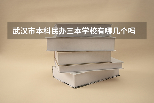 武汉市本科民办三本学校有哪几个吗